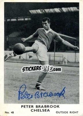 Sticker Peter Brabrook - Footballers 1961-1962
 n. 48 - A&BC