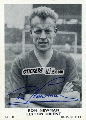 Sticker Ron Newman - Footballers 1961-1962
 n. 41 - A&BC
