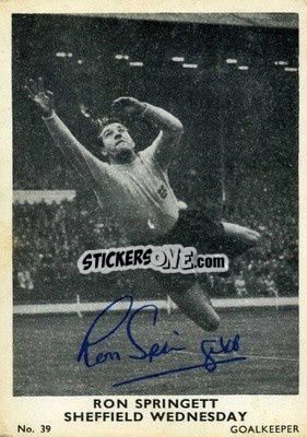 Cromo Ron Springett