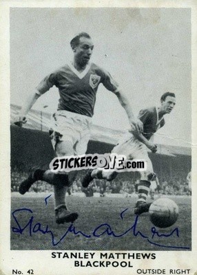 Sticker Stanley Matthews - Footballers 1961-1962
 - A&BC