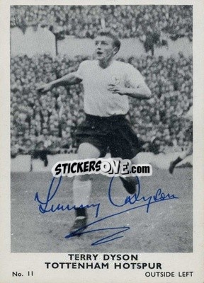 Sticker Terry Dyson - Footballers 1961-1962
 n. 11 - A&BC
