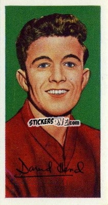 Sticker David Herd - Famous Footballers (A10) 1962
 - Barratt & Co.
