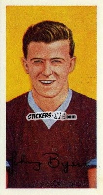 Sticker Johnny Byrne - Famous Footballers (A10) 1962
 - Barratt & Co.
