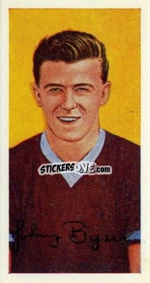 Cromo Johnny Byrne - Famous Footballers (A10) 1962
 n. 10 - Barratt & Co.

