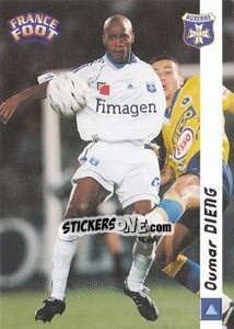 Figurina Oumar Dieng - France Foot 1998-1999 n. 4 - Ds