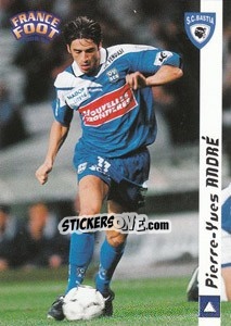 Cromo Pierre Yves Andre - France Foot 1998-1999 - Ds