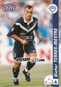 Cromo Victor Torres-Mestre - France Foot 1998-1999 - Ds