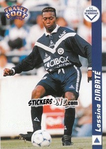 Sticker Lassina Diabate - France Foot 1998-1999 - Ds
