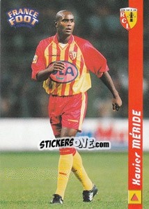 Sticker Xavier Meride - France Foot 1998-1999 n. 65 - Ds