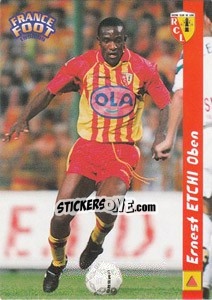 Cromo Ernest Etchi Oben - France Foot 1998-1999 - Ds