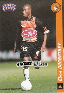 Cromo Eben Dugbathey - France Foot 1998-1999 n. 81 - Ds