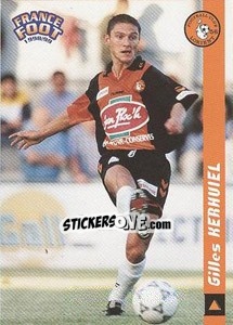 Cromo Gilles Kerhuiel - France Foot 1998-1999 n. 82 - Ds