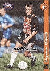 Cromo Stephane Pedron - France Foot 1998-1999 - Ds