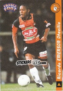 Figurina Ricardo Emerson Ofacilio - France Foot 1998-1999 n. 90 - Ds