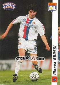 Figurina Marco Grassi - France Foot 1998-1999 n. 104 - Ds