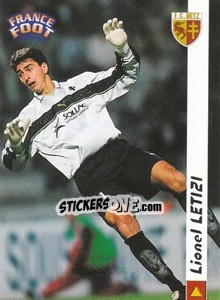 Cromo Lionel Letizi - France Foot 1998-1999 n. 121 - Ds