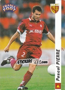 Sticker Pascal Pierre - France Foot 1998-1999 - Ds