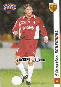 Sticker Sebastien Schemmel - France Foot 1998-1999 - Ds