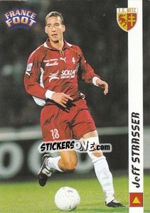 Figurina Jeff Strasser - France Foot 1998-1999 n. 125 - Ds