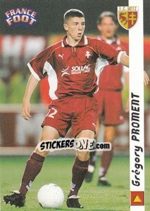 Figurina Gregory Proment - France Foot 1998-1999 n. 129 - Ds