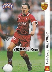 Sticker Frederic Meyrieu - France Foot 1998-1999 - Ds