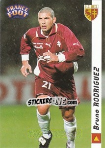 Sticker Bruno Rodriguez - France Foot 1998-1999 - Ds