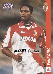 Sticker Salif Diao - France Foot 1998-1999 - Ds
