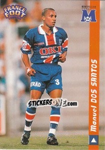 Cromo Manuel Dos Santos - France Foot 1998-1999 - Ds
