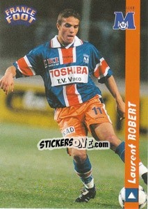 Sticker Laurent Robert - France Foot 1998-1999 - Ds