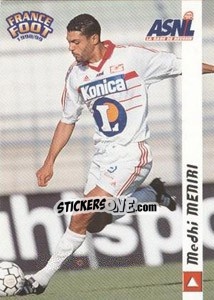 Cromo Mehdi Meniri - France Foot 1998-1999 - Ds