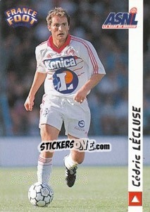 Sticker Cedric Lecluse - France Foot 1998-1999 - Ds