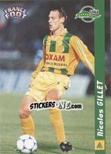 Sticker Nicolas Gillet - France Foot 1998-1999 - Ds
