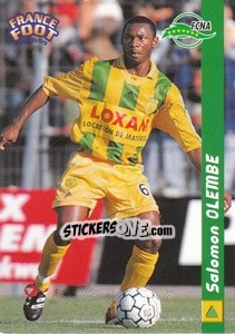 Figurina Salomon Olembe - France Foot 1998-1999 n. 185 - Ds