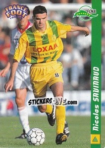 Cromo Nicolas Savinaud - France Foot 1998-1999 n. 186 - Ds