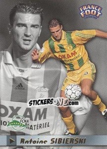 Sticker Antoine Sibierski - France Foot 1998-1999 - Ds