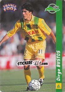 Sticker Diego Bustos - France Foot 1998-1999 - Ds