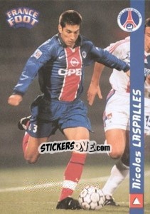 Cromo Nicolas Laspalles - France Foot 1998-1999 n. 197 - Ds