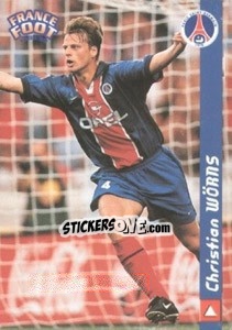 Sticker Christian Worns - France Foot 1998-1999 - Ds