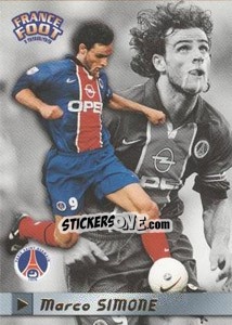 Sticker Marco Simone - France Foot 1998-1999 - Ds
