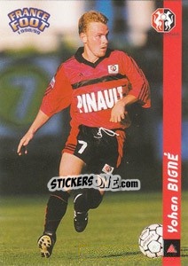 Sticker Yohan Bigne - France Foot 1998-1999 n. 216 - Ds