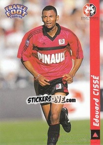 Cromo Edouard Cisse - France Foot 1998-1999 - Ds