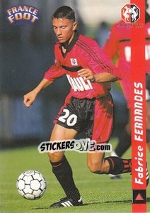 Cromo Fabrice Fernandes - France Foot 1998-1999 - Ds
