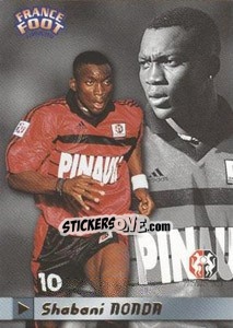 Sticker Shabani Nonda - France Foot 1998-1999 - Ds