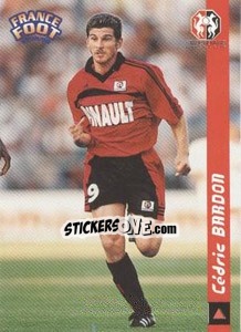 Sticker Cedric Bardon - France Foot 1998-1999 - Ds