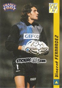 Sticker Vincent Fernandez - France Foot 1998-1999 - Ds