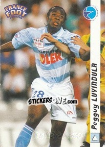 Cromo Peguy Luyindula - France Foot 1998-1999 - Ds