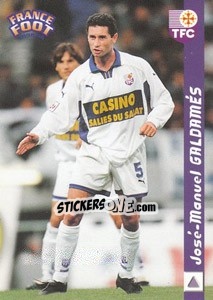 Cromo Jose-Manuel Galdames - France Foot 1998-1999 - Ds