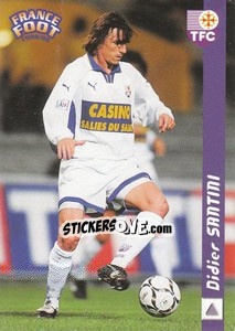 Sticker Didier Santini - France Foot 1998-1999 - Ds