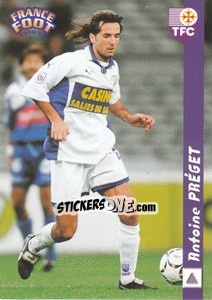 Sticker Antoine Preget - France Foot 1998-1999 - Ds