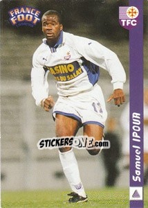 Sticker Samuel Ipoua - France Foot 1998-1999 - Ds